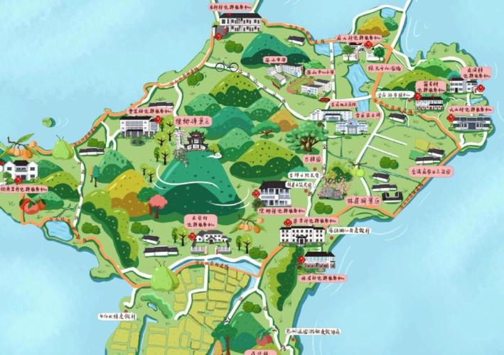 东川手绘地图旅游的独特视角
