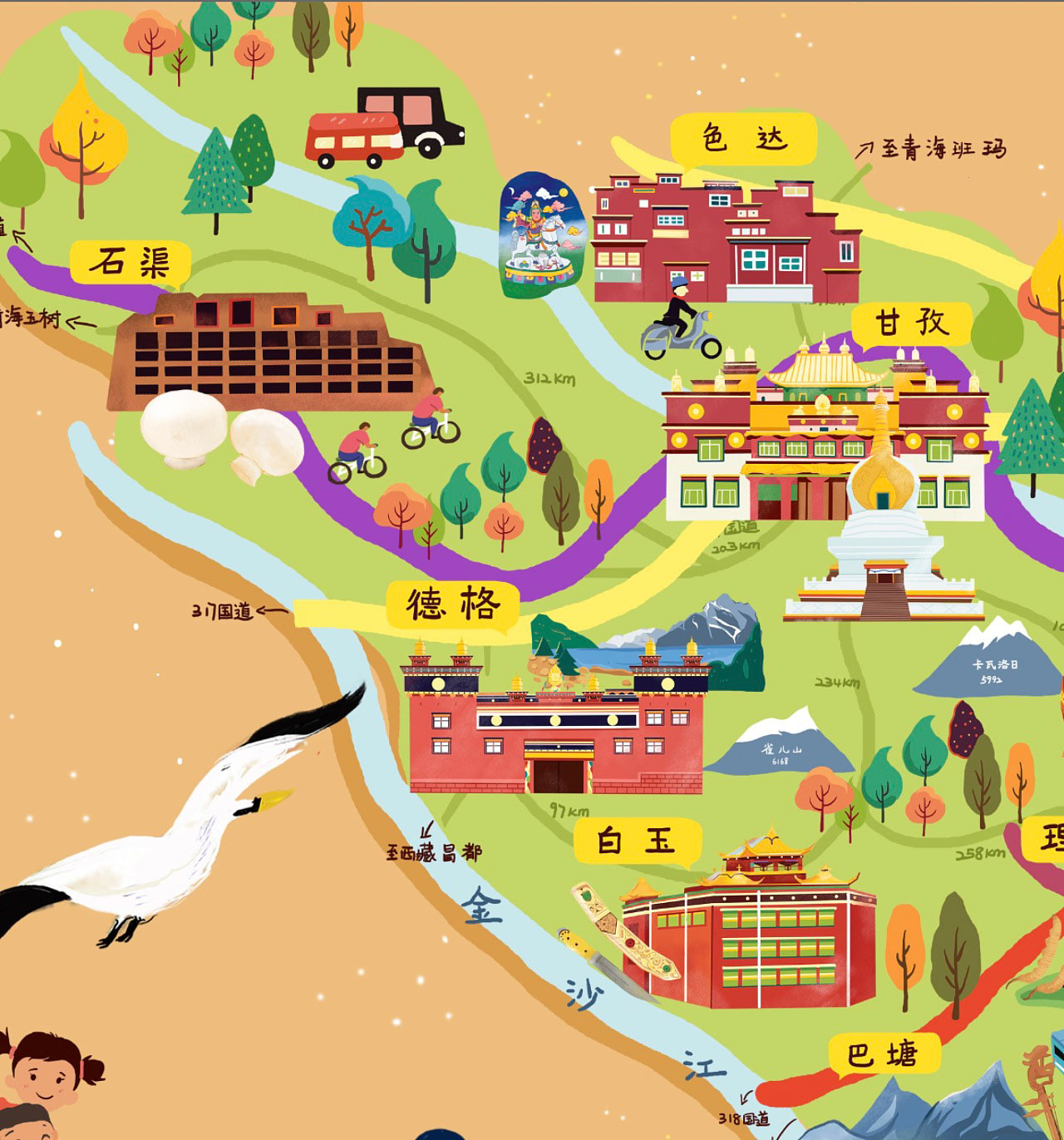 东川手绘地图景区的文化宝库
